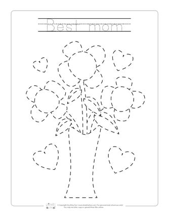 We created a few worksheets that will help your beginning reader have a little fun, and, learn a little before mother's day. Mother's Day Tracing Worksheets - itsybitsyfun.com