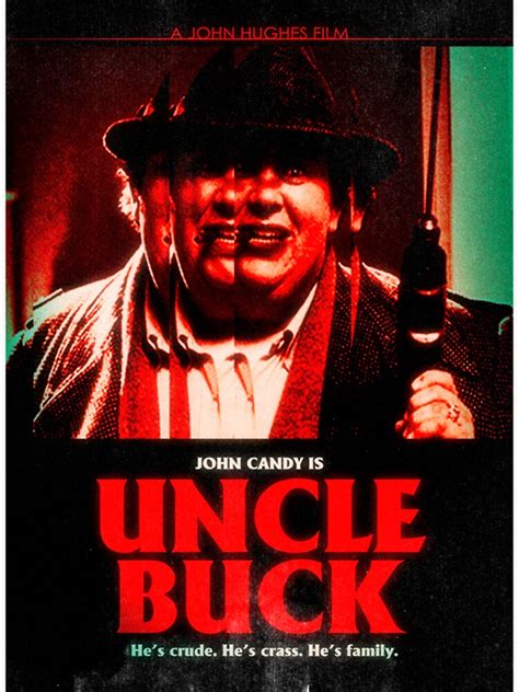 Uncle Buck 1989 John Candy Homage Tribute Sticker For Sale By Davidmoravek Redbubble