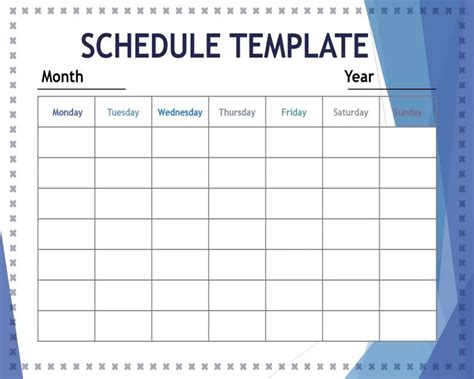 11 Free Schedule Template Powerpoint Sample Schedule