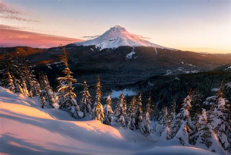 Mount Rainier In Winter