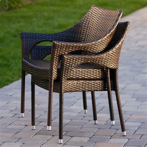 Home Loft Concepts Norm Outdoor Wicker Arm Chair And Reviews Wayfair