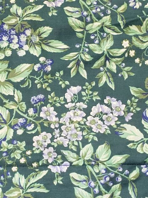 Laura Ashley Bramble Berry Standard Pillow Sham Green Floral Vintage