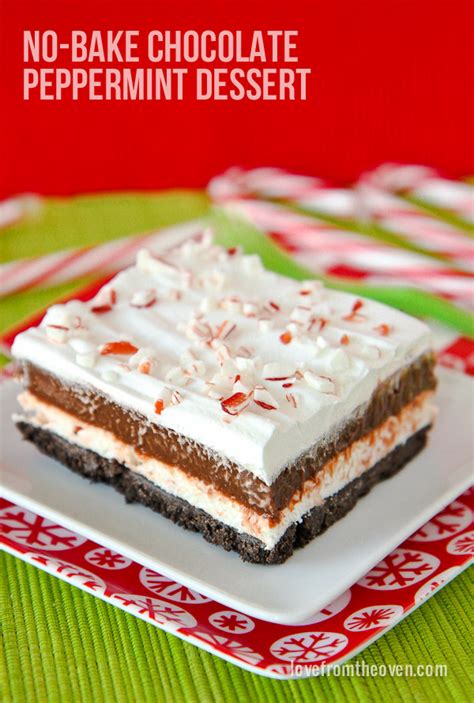 No Bake Chocolate Peppermint Dessert Love This Quick And Easy Recipe Its So Delicious