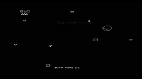 Asteroids Arcade Top 70s Video Games Atari 1979 Youtube