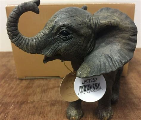Out Of Africa Small Standing Elephant Ornament Figurine By