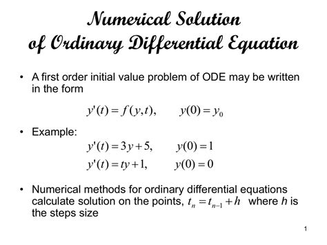 Differential Equations