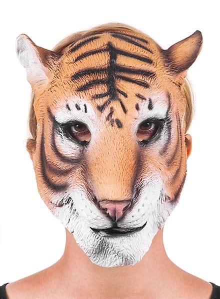 Tiger Latex Half Mask Maskworld Com