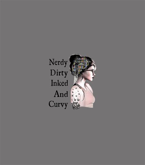 Nerdy Dirty Inked Curvy Reading Lovers Tattoo Digital Art By Zaynez Oakle Fine Art America