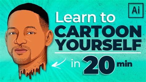 How To Cartoon Yourself · Step By Step Illustrator Tutorial Youtube