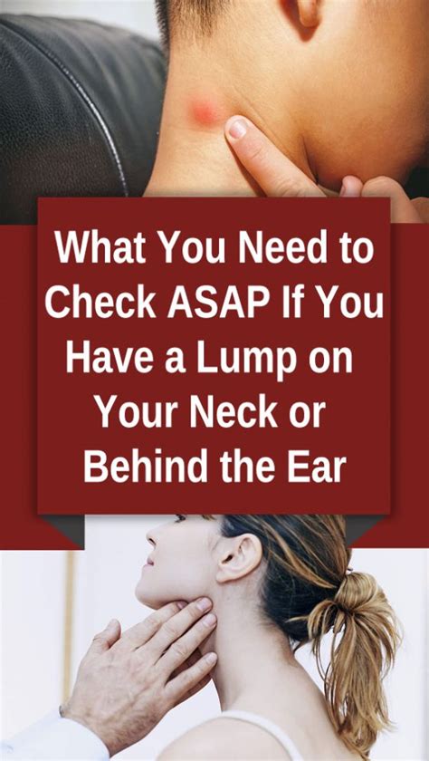 Check This Asap If You Have A Lump Behind The Ear Check Asap Lump