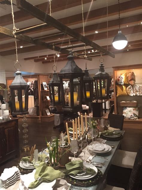 Lanterns On A Ladder At Pottery Barn Pottery Barn Table Settings