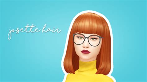 Sims 4 Short Hair With Bangs Maxis Match Lovebodypainting001