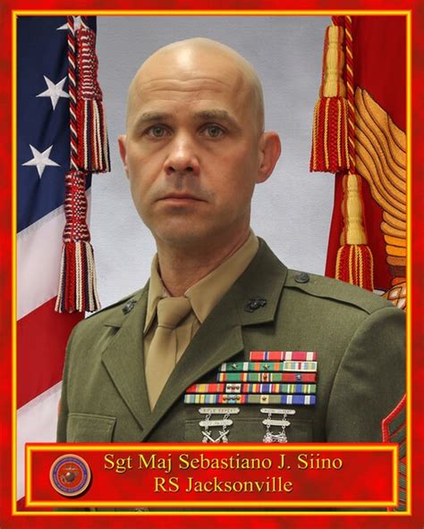 Sgt Maj Sebastiano J Siino 6th Marine Corps District Leaders
