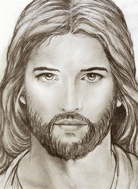 Jesus Face Drawing Easy Jesus Face Drawing At Getdrawings Bolsos