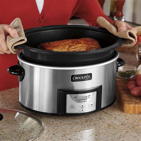 Crock Pot 6 Qt Countdown Slow Cooker With Stove Top Browning And Reviews