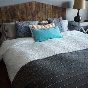 Raw Rustic Cottage Wood Headboard Etsy