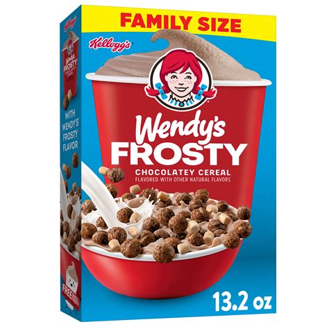 Kellogg's Wendy's Frosty Breakfast Cereal, Fiber Cereal, Kids Cereal