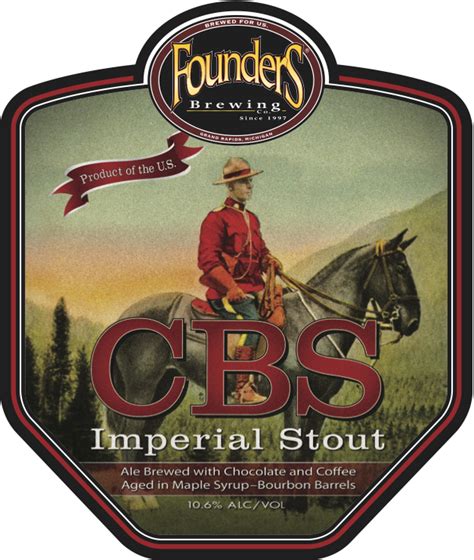 Photo Of Founders Canadian Breakfast Stout Beer Label