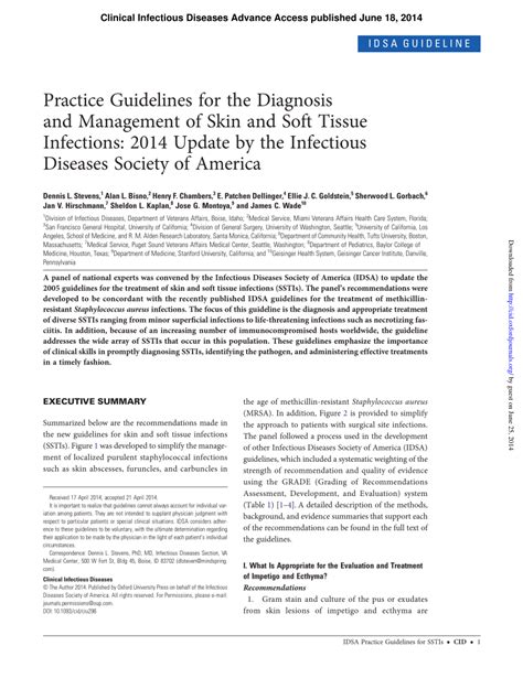 Pdf Executive Summary Practice Guidelines For The Diagnosis And