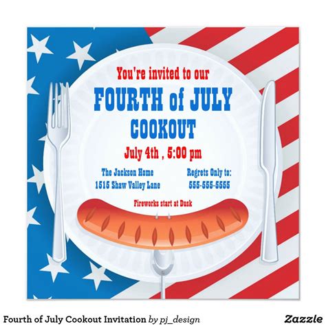 Pin On Popular 4th Of July Party Invitations