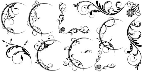 17 Free Photoshop Vector Graphics Images Free Vector Art Swirl Frames