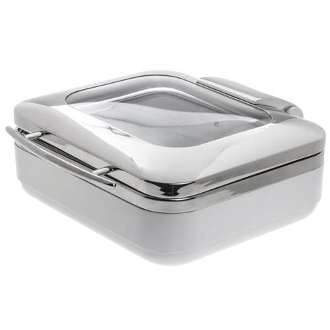 Hubert 6 13 Qt Round Stainless Steel Induction Chafer Food Pan 15 1