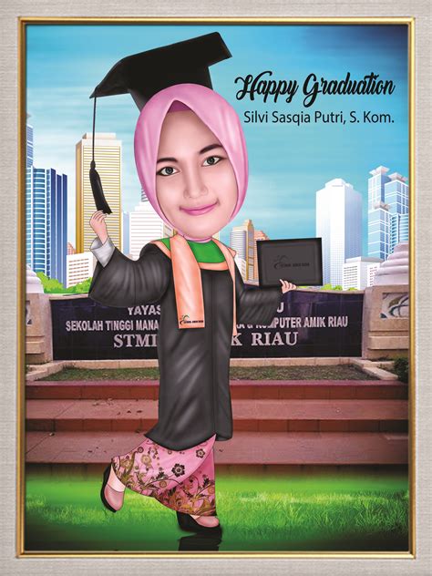 Karikatur Wisuda Perempuan Imagesee