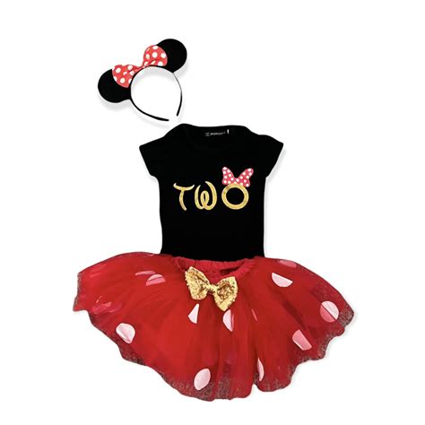 Minnie Mouse “two” Outfit Size 2