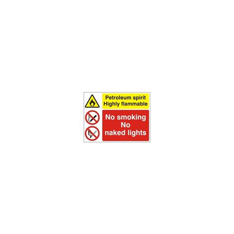 Petroleum No Smoking Naked Lights Hazard Warning Signs From Parrs My