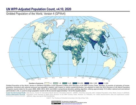 Maps » Gridded Population of the World (GPW), v4 | SEDAC