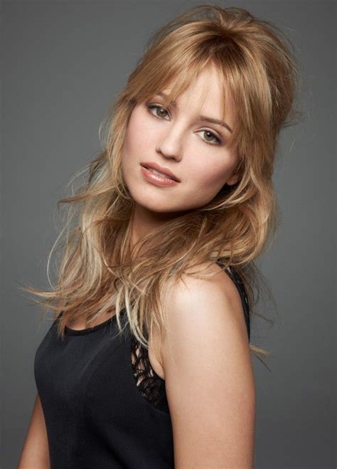 Wispy bangs with layered haircuts. Look 10 pounds thinner with selected hairstyles