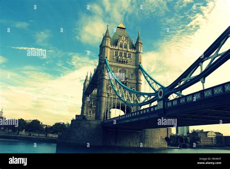 Famous Tower Bridge In London Uk Stock Photo Alamy