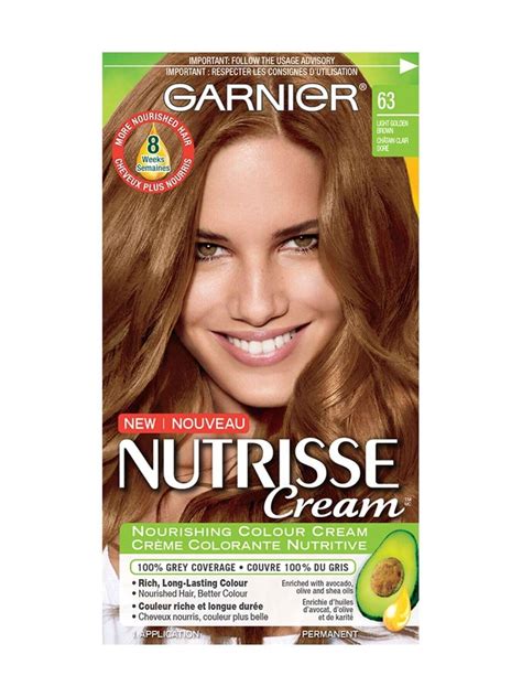 63 Light Golden Brown Garnier Nutrisse Cream