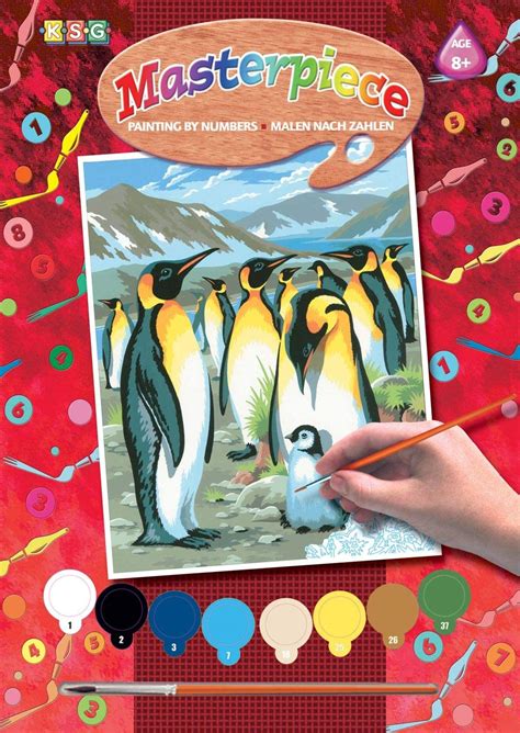 Junior Painting By Numbers Penguin By Ksg Toptoy
