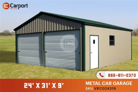 24×30 Metal Garage Carport Central