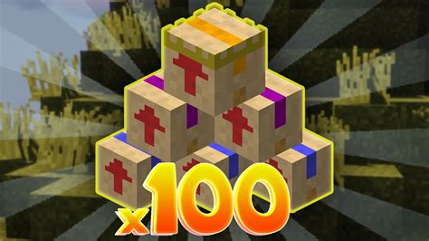 So I Grinded 100 Jerry Boxes Hypixel Skyblock Youtube