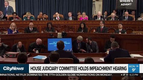 house judiciary committee holds impeachment hearing youtube