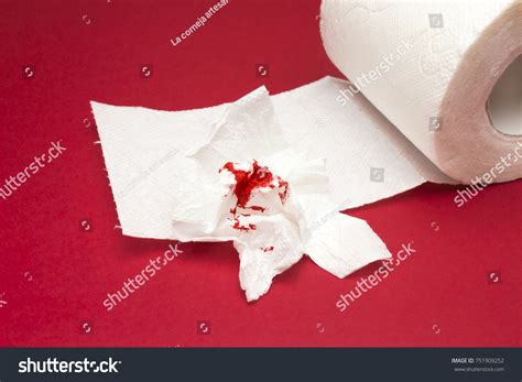 Photo Used Bloody Toilet Paper Toilet Stock Photo 751909252 Shutterstock