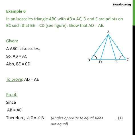 Example 6 In An Isosceles Triangle ABC With AB AC Examples