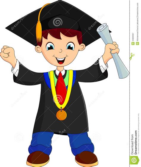 Cartoon Graduation Royalty Free Stock Photography Image