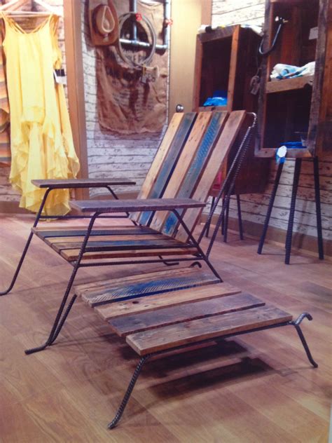 Rebar and Palette Wood Lounge Chair for WATERSHED SURF SHOP on Oahu