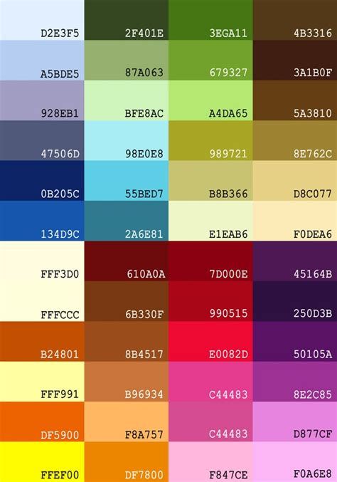 Best 25 Colour Hex Codes Ideas On Pinterest Color Codes Hex Color