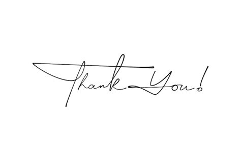 Premium Vector Thank You Text Lettering Handwritten Calligraphy Style