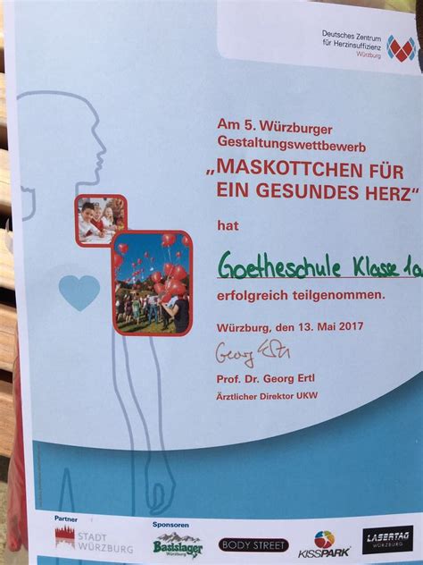 Was ich aber mit noch größerem leidwesen. „Maskottchen fürs Herz" - Wir haben wieder einen Preis gewonnen!!! | Goethe Kepler Grundschule