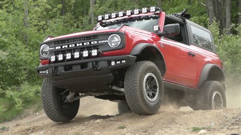 Bronco 2 Door Off Roading And Walk Around By Autoedits Jason Race Red