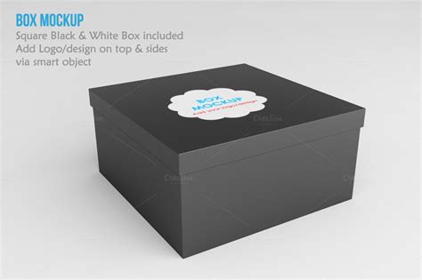 amazing shoe box psd mockup graphic cloud