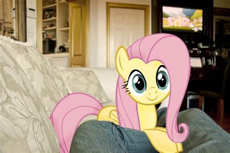 153302 Artist Ilovemyipod098 C Couch Cute Fluttershy Human Leaning Looking At You