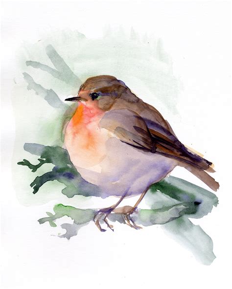 Bird In Everything Watercolor Bird Paintings