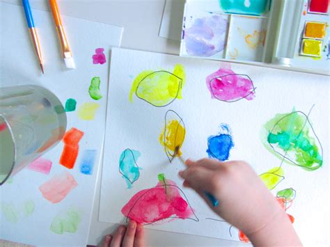 Watercolor Painting With Toddlers Imagine Our Life