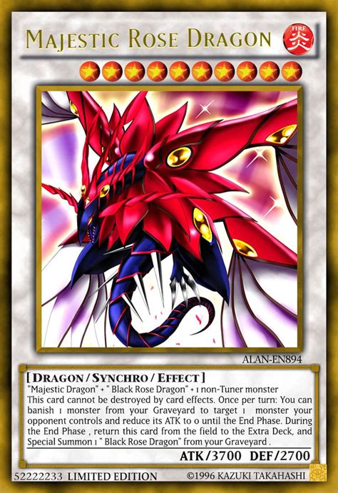 Individual Yu Gi Oh Cards Details About Yugioh Lc05 En004 Limited Edition Black Rose Dragon